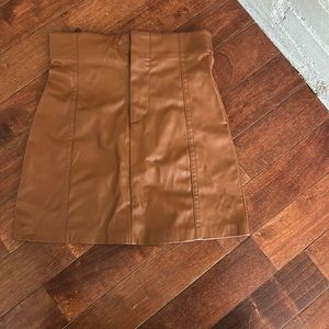 Zara faux leather skirt